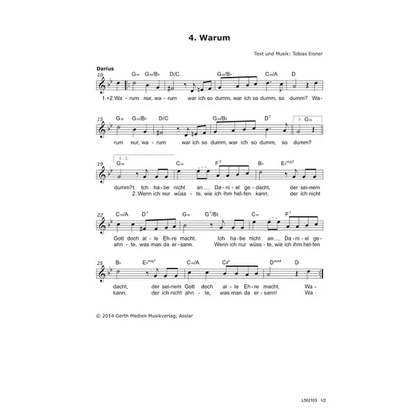 Produktbild des Artikels Warum (Noten - Download)