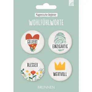 Produktbild des Artikels Magnet-Set 4er - Wohlfühlworte (Schreibwaren)
