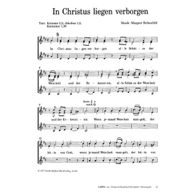 Produktbild des Artikels In Christus liegen verborgen (Noten - Download)
