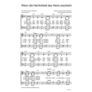 Produktbild des Artikels Wenn die Herrlichkeit des Herrn erscheint (Noten - Download)