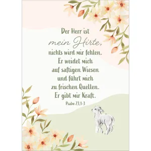 Produktbild des Artikels Postkarten: Der Herr ist mein Hirte, 4 Stück (Schreibwaren)