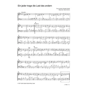 Produktbild des Artikels Ein jeder trage die Last des andern (Noten - Download)
