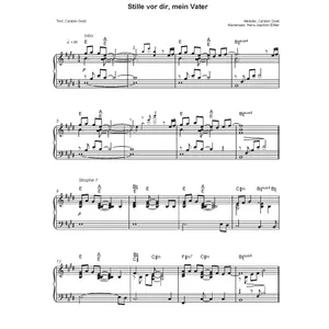 Produktbild des Artikels Stille vor dir mein Vater (Noten - Download)