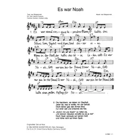 Produktbild des Artikels Es war Noah (Noten - Download)