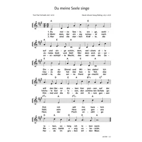 Produktbild des Artikels Du meine Seele singe (Noten - Download)
