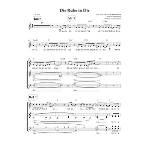 Produktbild des Artikels Die Ruhe in dir (Noten - Download)