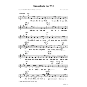 Produktbild des Artikels Bis ans Ende der Welt (Noten - Download)