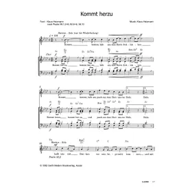 Produktbild des Artikels Kommt herzu (Noten - Download)