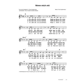 Produktbild des Artikels Nimm mich mit (Noten - Download)