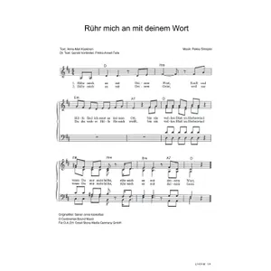 Produktbild des Artikels Rühr mich an mit deinem Wort (Noten - Download)