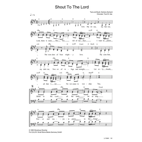 Produktbild des Artikels Shout To The Lord (Noten - Download)