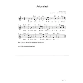 Produktbild des Artikels Adonai roi (Noten - Download)