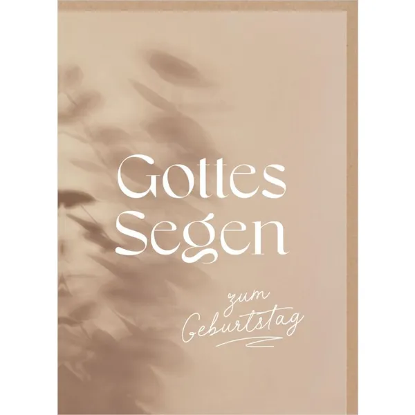 Produktbild des Artikels Faltkarten "Gottes Segen zum Geburtstag" (Schreibwaren)