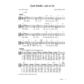 Produktbild des Artikels Gott bleibt, wie er ist (Noten - Download)