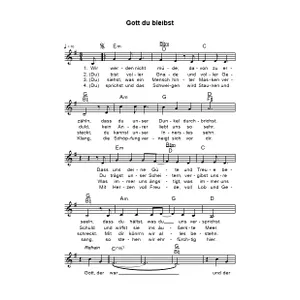 Produktbild des Artikels Gott du bleibst (Noten - Download)