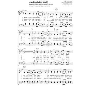 Produktbild des Artikels Heiland der Welt (Noten - Download)