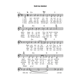 Produktbild des Artikels Gott du bleibst (Noten - Download)