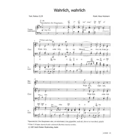 Produktbild des Artikels Wahrlich, wahrlich (Noten - Download)