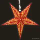 Stimmungsbild zu Papier-Stern rot - 5 Zacken