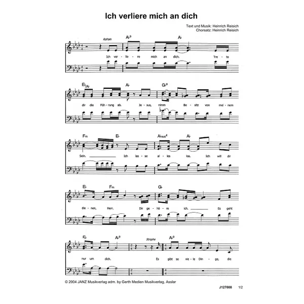 Produktbild des Artikels Ich verliere mich an dich (Noten - Download)