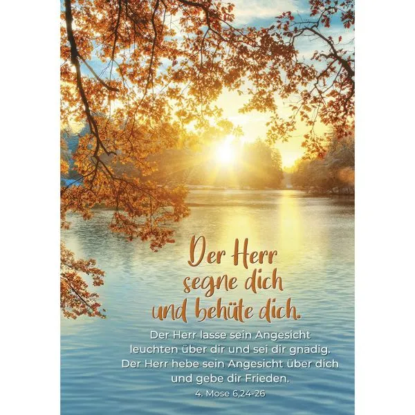 Produktbild des Artikels Postkarten: Der Herr segne und behüte dich, 4 Stück (Schreibwaren)