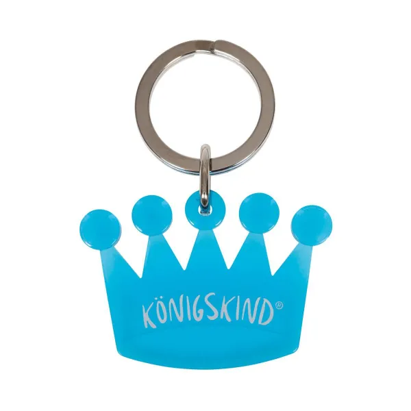 Produktbild des Artikels Schlüsselanhänger "Krone-Königskind" blau-türkis ()
