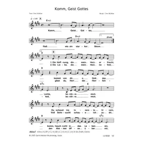 Produktbild des Artikels Komm, Geist Gottes (Noten - Download)