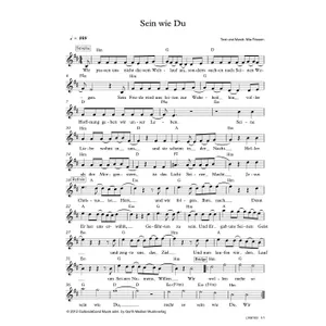 Produktbild des Artikels Sein wie du (Noten - Download)