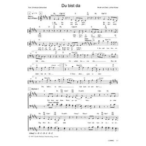 Produktbild des Artikels Du bist da (Noten - Download)