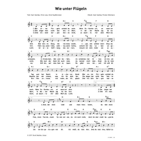 Produktbild des Artikels Wie unter Flügeln (Noten - Download)