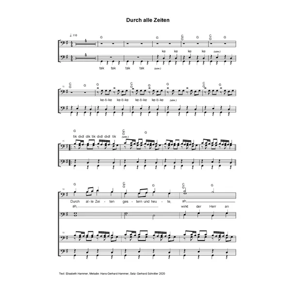 Produktbild des Artikels Durch alle Zeiten (Noten - Download)