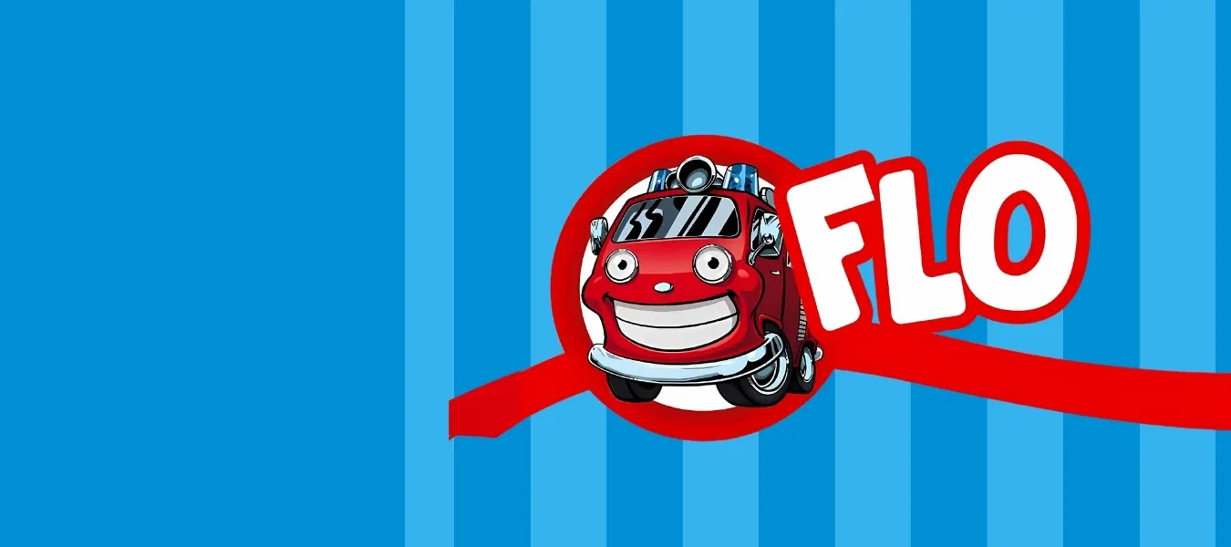Banner - Flo, das kleine Feuerwehrauto