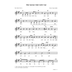 Produktbild des Artikels Wer keinen Halt mehr hat (Noten - Download)