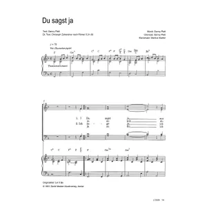 Produktbild des Artikels Du sagst ja (Noten - Download)
