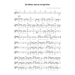 Produktbild des Artikels Du hältst was du versprichst (Noten - Download)