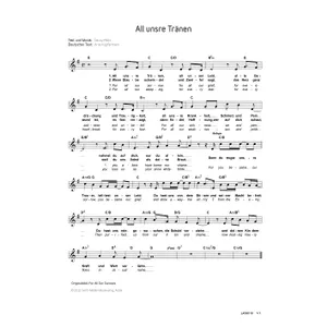 Produktbild des Artikels All unsre Tränen (Noten - Download)