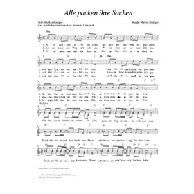 Produktbild des Artikels Alle packen ihre Sachen (Noten - Download)