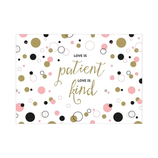 Produktbild des Artikels Postkarte "Love is patient" (Schreibwaren)