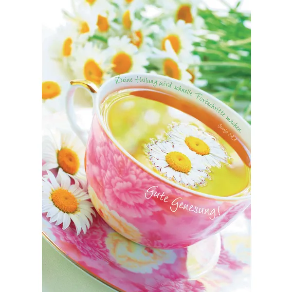 Produktbild des Artikels Postkarte "Gute Genesung! Deine Heilung wird schnelle Fortschritte..." - 5 Stück (Schreibwaren)