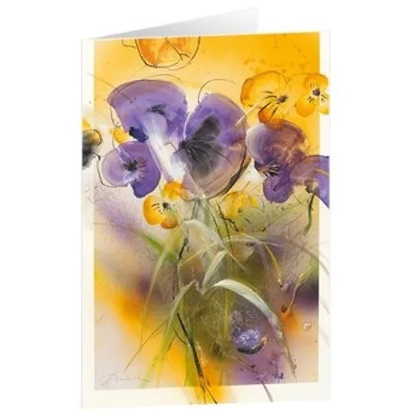 Produktbild des Artikels Kunstkarten "Violas" 5 Stk. (Schreibwaren)