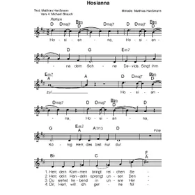 Produktbild des Artikels Hosianna (Noten - Download)