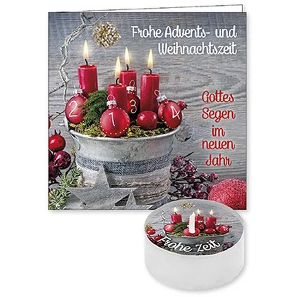 Produktbild des Artikels Lichtgruß "Frohe Advents- und Weihnachtszeit" ()