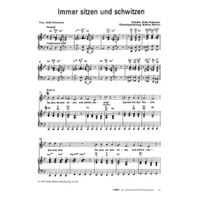 Produktbild des Artikels Immer sitzen und schwitzen (Noten - Download)