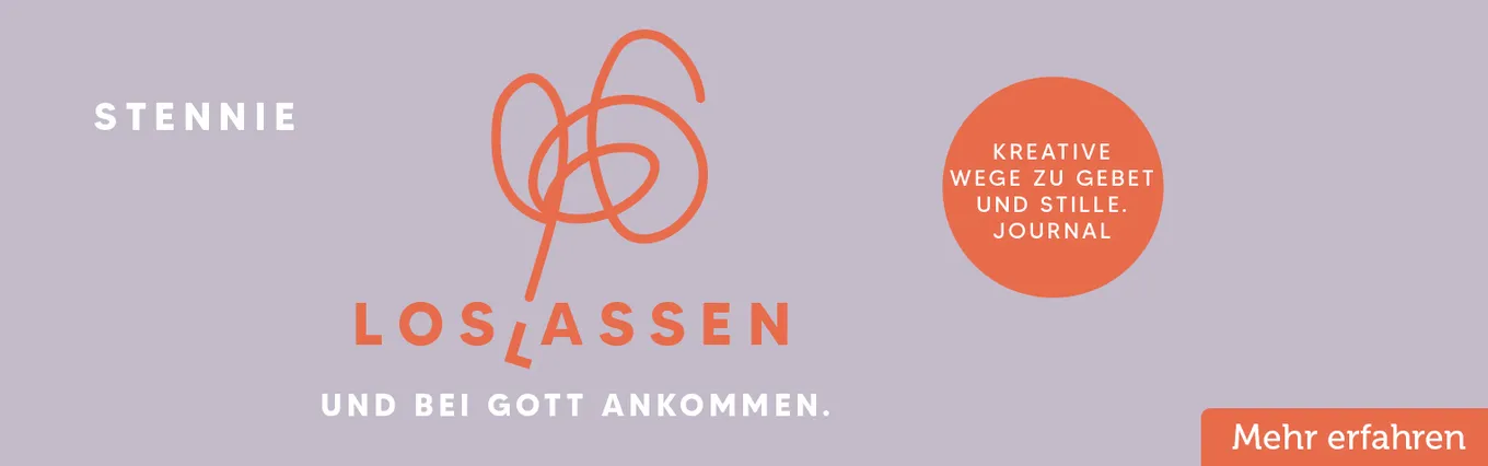 Banner zu Loslassen. Und bei Gott ankommen.