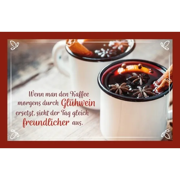 Produktbild des Artikels Glühweinkarte - Wenn man den Kaffee (Lebensmittel)