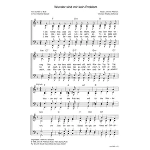 Produktbild des Artikels Wunder sind mir kein Problem (Noten - Download)