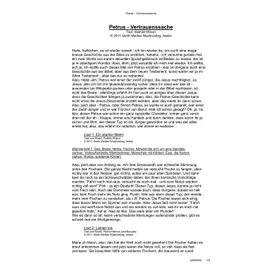 Produktbild des Artikels Petrus - Vertrauenssache (Erzählertext) (Noten - Download)