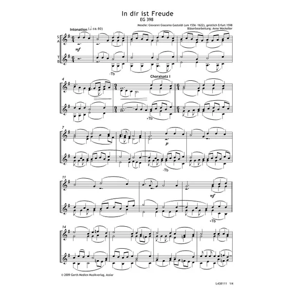 Produktbild des Artikels In dir ist Freude (Noten - Download)