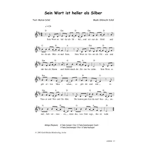 Produktbild des Artikels Sein Wort ist heller als Silber (Noten - Download)