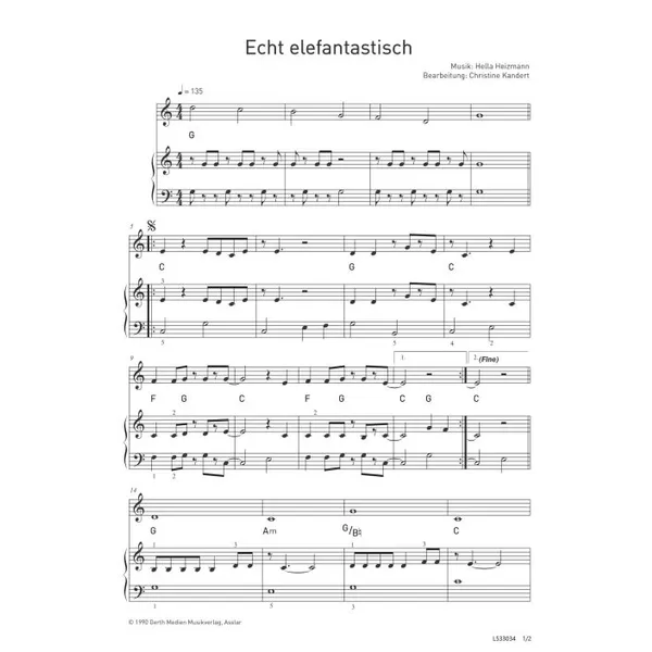 Produktbild des Artikels Echt elefantastisch (Noten - Download)